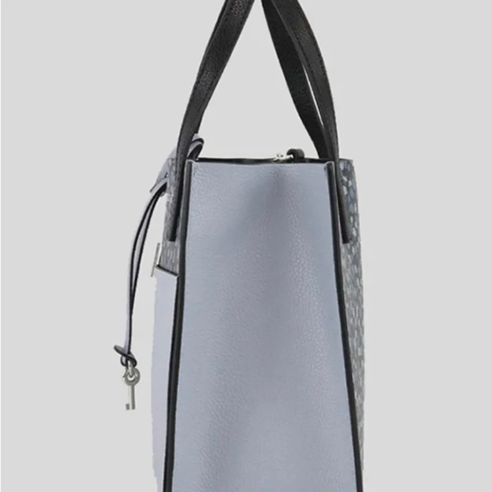 Marc Jacobs Mini Grind Printed Leather Tote H007L01FA21 Blue Mirage Multi